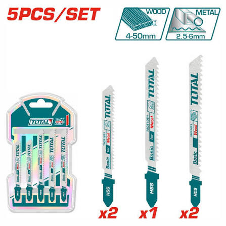 [TAC51051] Jeu de lames de scie sauteuse 5pcs