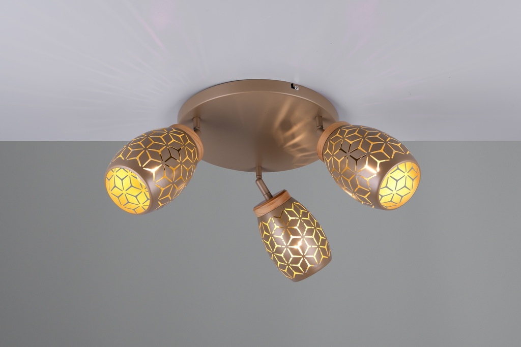 [R61573365] BIDAR Plafonnier - Spot 3xE14 10W 470 lm 2700K IP20 0x27x58x0cm