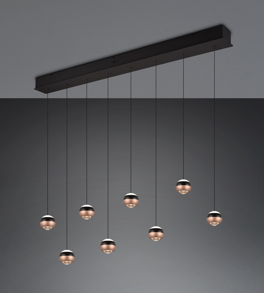 Select Suspension - pendant ORBIT 64W LED 7680lm 2300+3000+4000K Ø 10cm / → 150cm / ↗ 10cm / ↑150cm