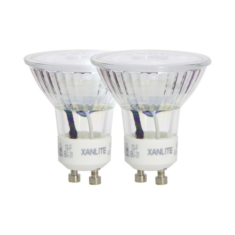 Ampoule classique led pack de 2 spots 36 cox gu10 345lm 2700k 4.7w