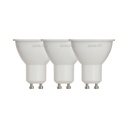Lot de 2+1 ampoules led culot gu10 345 lumens equivalence 50w 4000k blanc neutre