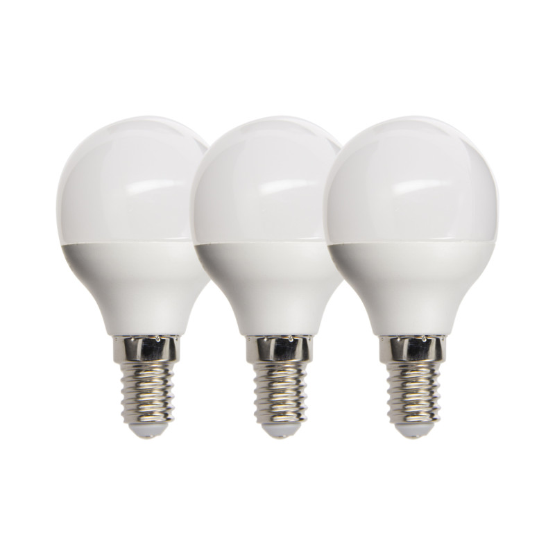 Lot de 2+1 ampoules led culot ge14 470 lumens equivalence 40w 4000k blanc neutre