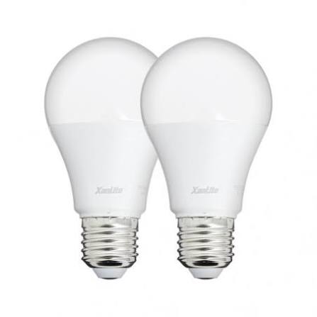 Pack 2 ampoules classiques led a60 opaques smd e27 1521lm 2700k 15w