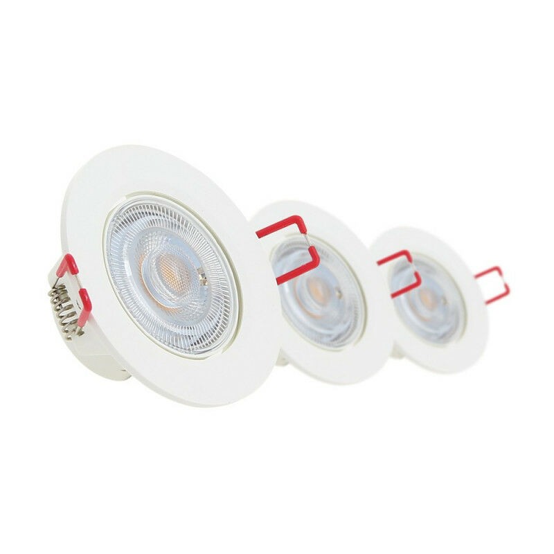 [PACK3SEL345CW] Pack 3 spots integres orientable - cons. 4.5W (eq. 50W) - 345 lumens - Blanc neutre