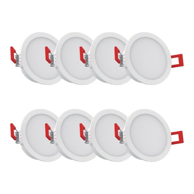 [PACK8SEL345BIPCCT] PACK DE 8 SPOTS LED INTEGRÉES BLANCS 345LM TRI WHITE - IP54