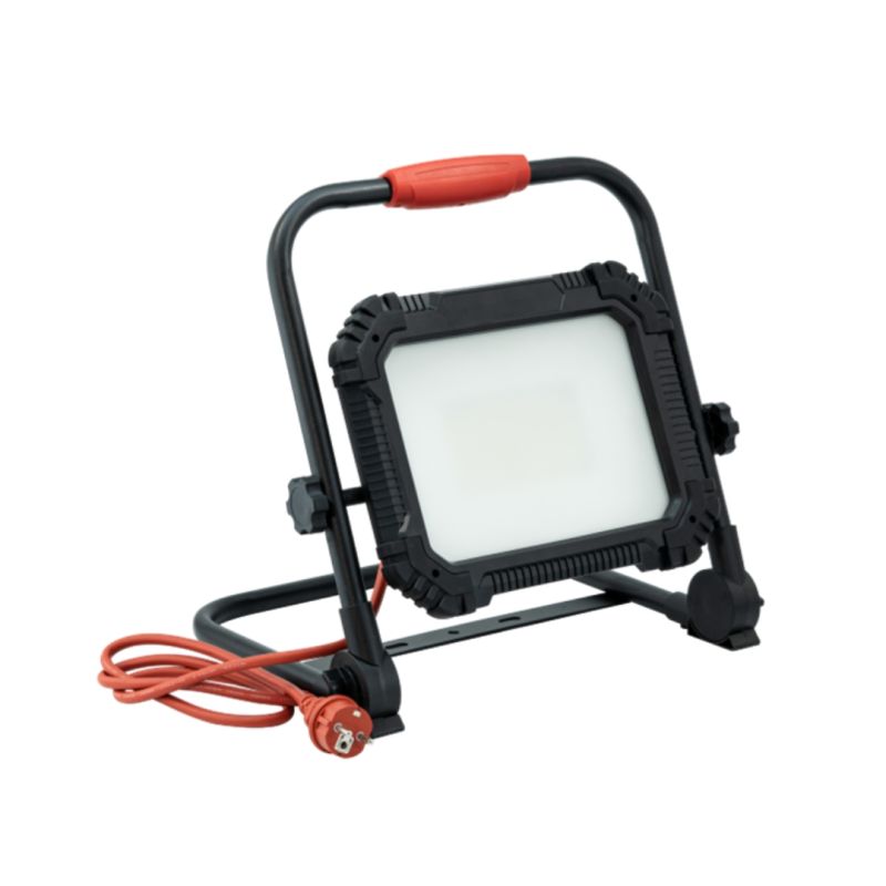 Projecteur led filaire 100w 2 prises incluses (230v & usb-c) IP54 8200 lumens equivalence 460w 6500k blanc froid.