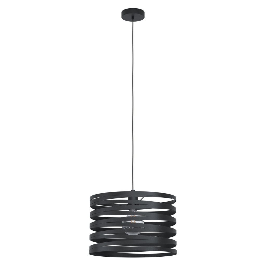 Suspension CREMELLA E27 1X40W en acier noir D370mm