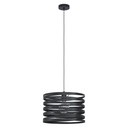 Suspension CREMELLA E27 1X40W en acier noir D370mm