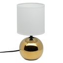 Lampe boule Timéo haut 25 cm céramique or