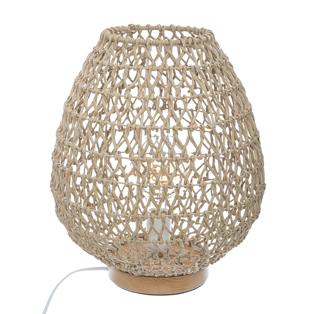 [168205] Lampe à poser Etel haut 35,5 cm PPR naturel