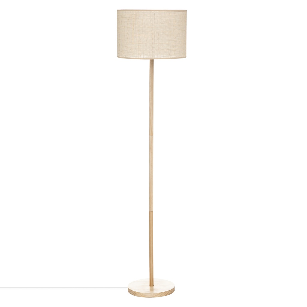 [186343] Lampadaire droit Della haut 149,5 cm bois naturel