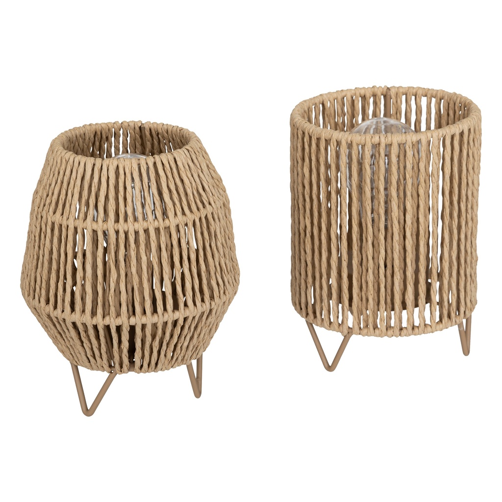 [202610] Lampe Oda haut 17 cm papier naturel assorti en box palette