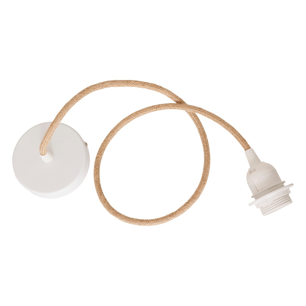 [210314] Cordon électrique pour suspension Noe long 80 cm beige