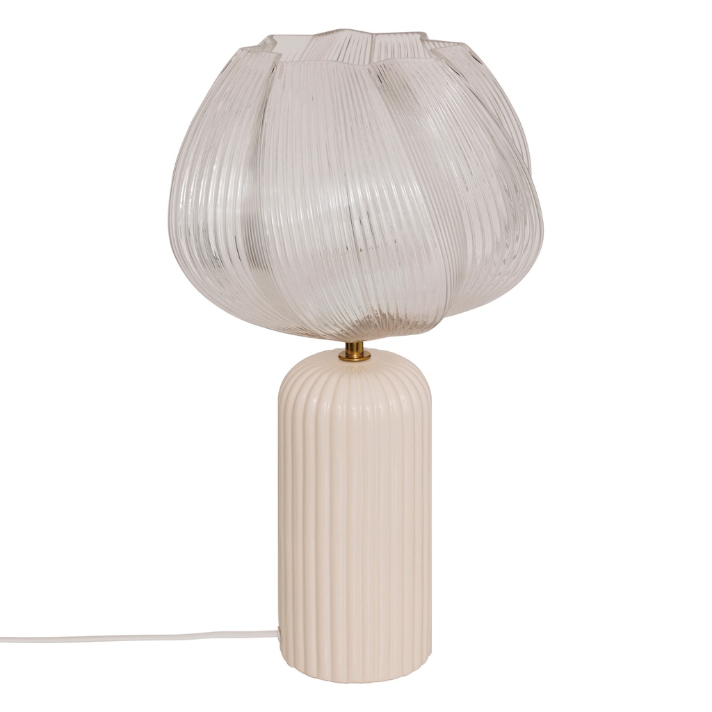[210349] Lampe Phylas D. 27,5 x H. 45,5 cm céramique beige