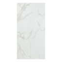 Lot de 4 panneaux décoratifs Bano 90 x 45 cm marbre blanc