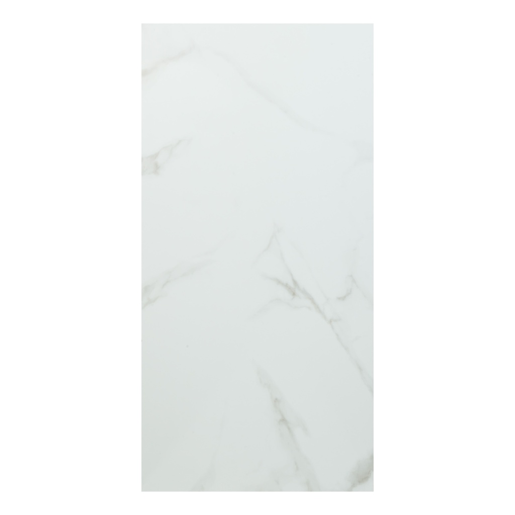 Lot de 4 panneaux décoratifs Bano 60 x 30 cm marbre blanc