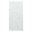 Lot de 4 panneaux décoratifs Bano 60 x 30 cm marbre blanc